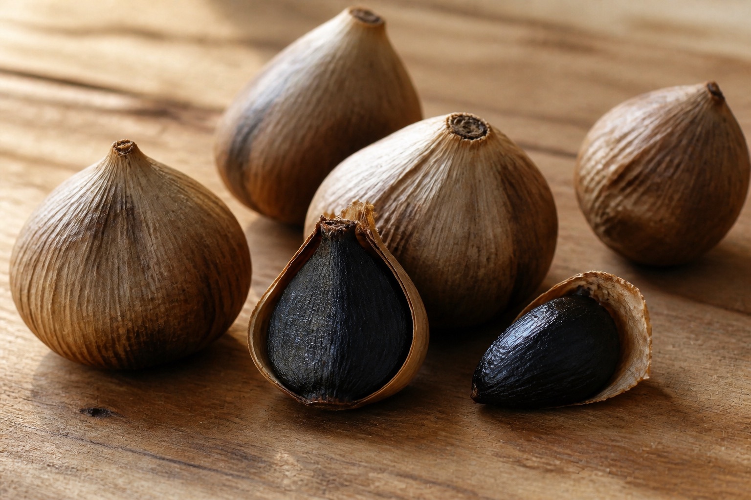 Solo black garlic bulbs