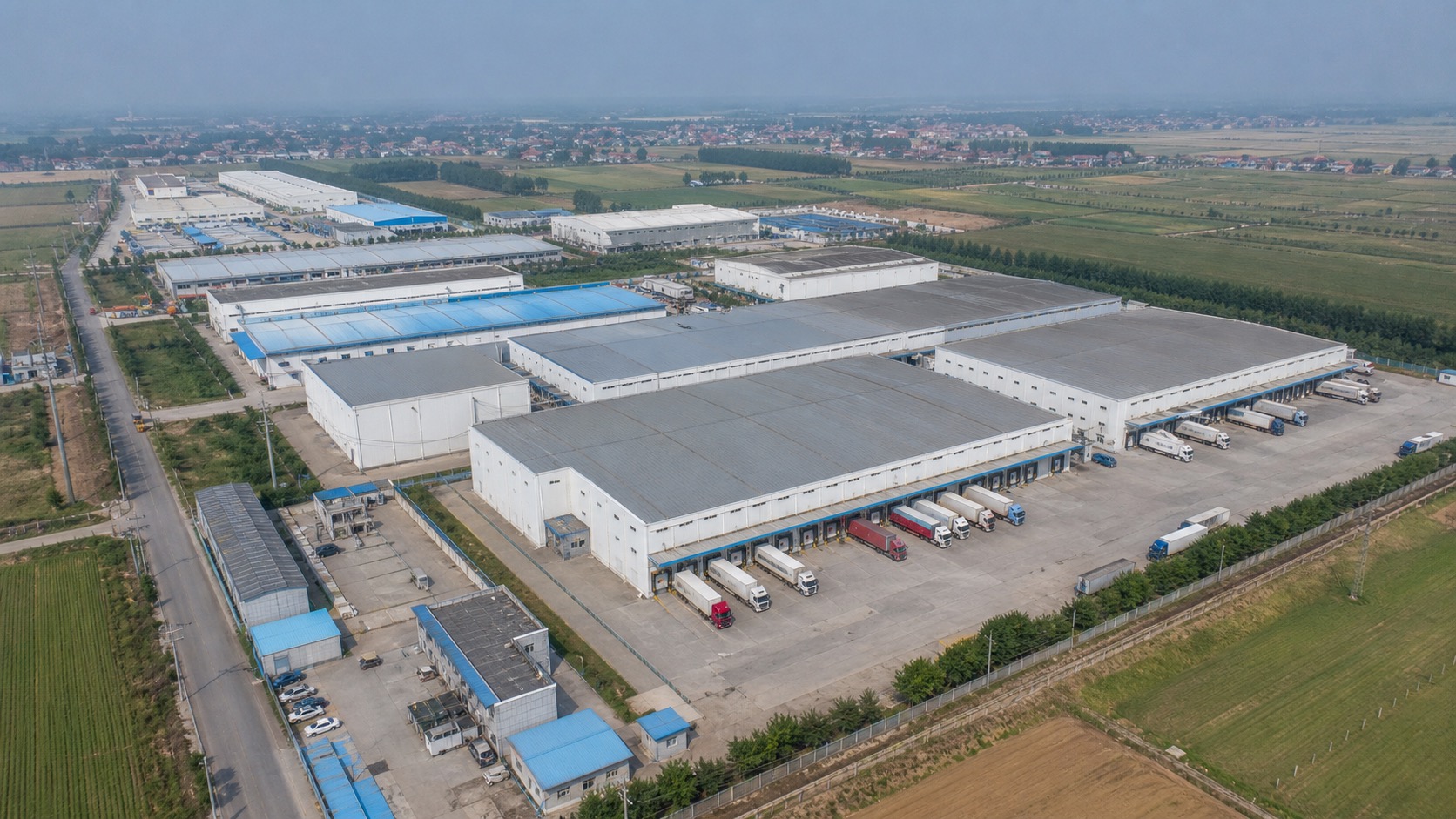 Aerial view of storage complex